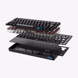 Hiditec GKE010005 clavier USB + RF Wireless + Bluetooth QWERTY Espagnole Noir - Vue supplémentaire 8
