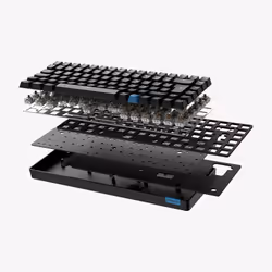 Hiditec GKE010005 clavier USB + RF Wireless + Bluetooth QWERTY Espagnole Noir - Vue supplémentaire 9