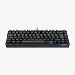 Hiditec GKE010006, Avec fil &amp;sans fil, USB + RF Wireless + Bluetooth, Clavier mécanique, QWERTY, LED RGB, Noir