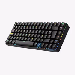 Hiditec GKE010006 clavier USB + RF Wireless + Bluetooth QWERTY Espagnole Noir