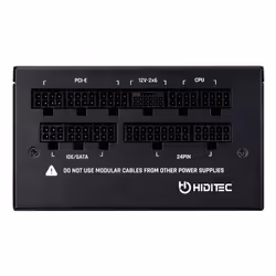 Hiditec GDX1050 v3 80PLUS GOLD ATX 3.1 PCIe 5.1 unité d'alimentation d'énergie 1050 W 20+4 pin ATX Noir - Vue supplémentaire 4