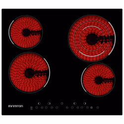 Infiniton VIT4T23, Noir, Intégré, Céramique, 4 zone(s), Tactile, 52 mm