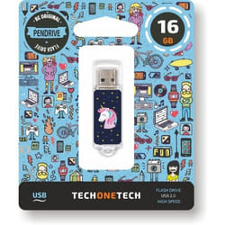 TECH1TECH Unicornio dream lecteur USB flash 16 Go USB Type-A 2.0 Bleu, Transparent