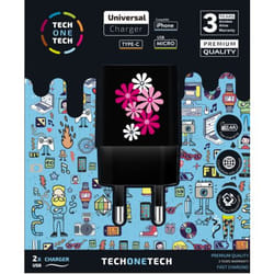 TECH1TECH TEC2601 chargeur d'appareils mobiles Smartphone Noir Secteur Intérieure