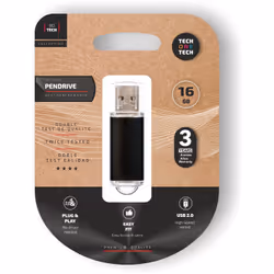 TECH ONE TECH TEC3006-16, 16 Go, USB Type-A, 2.0, Casquette, Noir