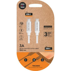 TECH1TECH TEC2204 câble USB 1 m USB C Blanc