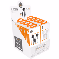 TECH ONE TECH TEC1303, Avec fil, Appels/Musique, 636 g, Casque, Noir, Blanc