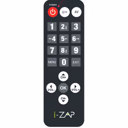 i-ZAP T385 TV set-top boxe Terrestre HD Noir