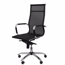 PIQUERAS Y CRESPO 203DBNE chaise et fauteuil de bureau Siège respirant Dossier grillagé
