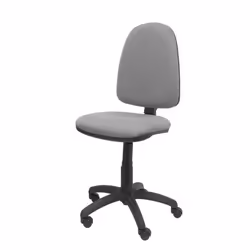 Chaise de bureau ergonomique PIQUERAS Y CRESPO Modèle 04CP - Assise et dossier rembourrés en tissu gris