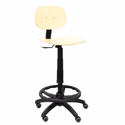 Tabouret de travail - PIQUERAS Y CRESPO - Modèle Tus - Ergonomique - Réglable en hauteur - Beige