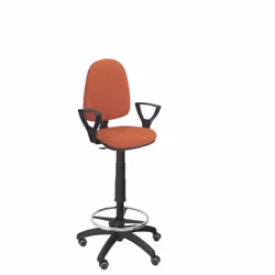Tabouret - PIQUERAS Y CRESPO - Modèle Ayna - Marron - Tissu - Réglable en hauteur