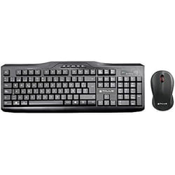 TALIUS KB-6001 clavier Souris incluse RF sans fil QWERTY Espagnole Noir
