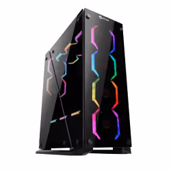 TALIUS Cygnus, Tower, PC, Noir, ATX, micro ATX, Verre, Métal, Plastique, Jouer