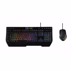 TALIUS TAL-STORMV2, USB, Clavier à membrane, QWERTY, LED RGB, Noir, Souris incluse