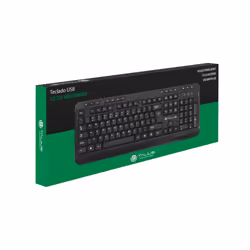 TALIUS KB503 clavier USB QWERTY Anglais, Espagnole Noir