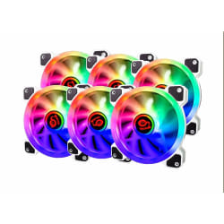 TALIUS TAL-KIT06-WHT système de refroidissement d’ordinateur Boitier PC Ventilateur 12 cm Blanc 6 pièce(s)