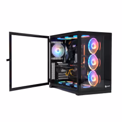 TALIUS Caja Atx gaming Zeus black RGB cristal templado USB 3.0