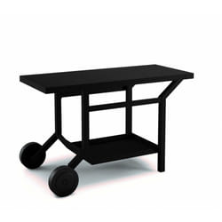 Table roulante acier noir L1191XP648XH760MM