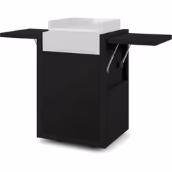 Ce chariot en acier noir est conçu pour s'adapter parfaitement à la plancha Modern 45. Le support intégré à l'arrière permet  ...