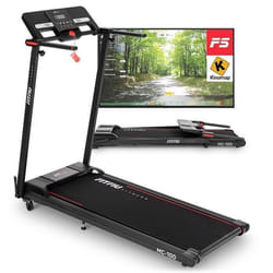 Tapis de course pliable - FITFIU Fitness MC-100 - max. 12km/h - 1500W - surface 42x100cm - inclinaison - App KINOMAP - max.120kg