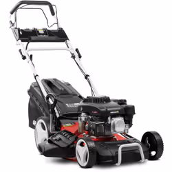 Description générale La GLM770XE est une tondeuse automotrice à essence d'une largeur de coupe de 460 mm , idéale pour les ut ...