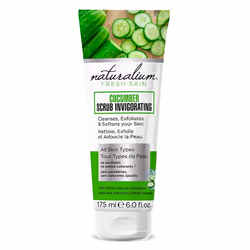 Naturalium Cucumber Scrub Invigorating 175 ml, Gommage nettoyant, Unisexe, Tous types de peau, Nettoyant, Exfoliation, Adouci ...