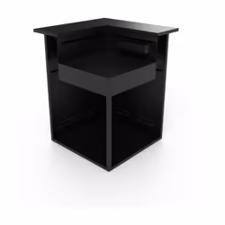 Ce module combine 2 fonctions : support angle et comptoir bar. Equipé d' un bac de rangement et de 4 pieds réglables. Compose ...