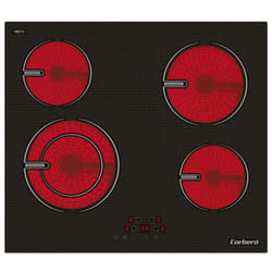 Corbero CCVG8422 plaque Noir Intégré 59 cm 4 zone(s)