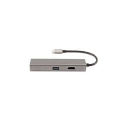 CoolBox Hub miniDOCK4 USB-C Avec fil USB 3.2 Gen 1 (3.1 Gen 1) Type-C Acier