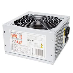 PCCASE EP-500 unité d'alimentation d'énergie 500 W 20+4 pin ATX ATX Argent