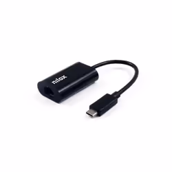 Nilox ADATTATORE USB C - RJ45 M/H, Interne, Avec fil, USB Type-C, Ethernet / WLAN, 1000 Mbit/s, Noir