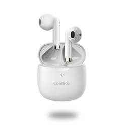 CoolBox AURICULARES BLUETOOTH CON MICROFONO TWS-01 BLANCO Blanc