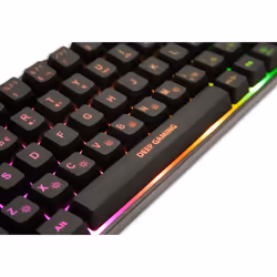 Deep Gaming mini TM065 Clavier filaire QWERTY Espagnol rétroéclairé compact gaming Noir - Vue supplémentaire 4