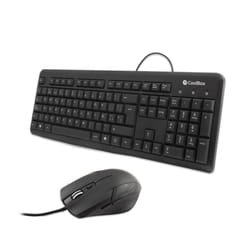 CoolBox COO-KTR-01U clavier Souris incluse USB QWERTY Noir