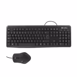 CoolBox COO-KTR-01U clavier Souris incluse USB QWERTY Noir