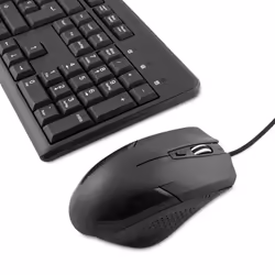CoolBox COO-KTR-01U clavier Souris incluse USB QWERTY Noir - Vue supplémentaire 4