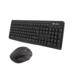 CoolBox COO-KTR-02W clavier Souris incluse RF sans fil QWERTY Espagnole Noir