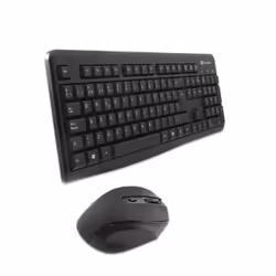 CoolBox COO-KTR-02W clavier Souris incluse RF sans fil QWERTY Espagnole Noir