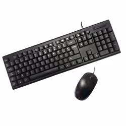Flytech HK-616 + HM-81, Taille réelle (100 %), USB, Clavier à membrane, Noir, Souris incluse