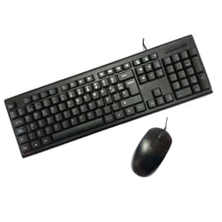 Flytech HK-616 + HM-81 clavier Souris incluse USB Espagnole Noir