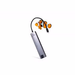 CoolBox COO-DOCK-01, Avec fil, USB 3.2 Gen 1 (3.1 Gen 1) Type-C, Gris, MicroSD (TransFlash), SD, Aluminium, 38 mm