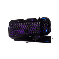Deep Gaming DG-KTRAA-10 clavier Souris incluse USB QWERTY Espagnole Noir