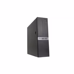 CoolBox COO-PCT450S-BZ, Profile bas (Slimline), PC, Noir, micro ATX, SGCC, 300 W