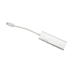 CoolBox COO-HUC4U3 hub & concentrateur USB 3.2 Gen 1 (3.1 Gen 1) Type-C 5000 Mbit/s Aluminium