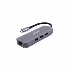 Nilox DOCKING STAT HDMI VGA PD ETH 3USB Station d'accueil USB 3.2 Gen 1 (3.1 Gen 1) Type-C Aluminium