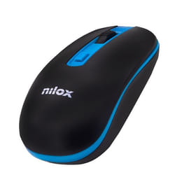 Nilox MOUSE WIRELESS BLACK/BLUE 1000 DPI souris Wi-Fi Optique 1600 DPI