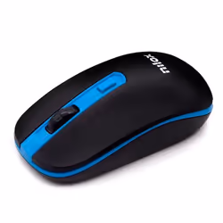 Nilox MOUSE WIRELESS BLACK/BLUE 1000 DPI souris Wi-Fi Optique 1600 DPI
