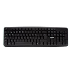 Nilox NXKBE000002 clavier USB QWERTY Espagnole Noir
