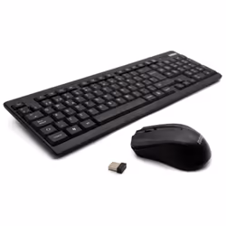 Nilox NXKMWE0001 clavier Souris incluse RF sans fil QWERTY Espagnole Noir